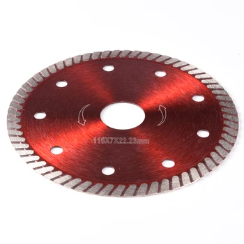 Plonas Ratas Deimantinis Kampinis Šlifuoklis Ašmenų Diskas Mūro 105/115/125mm Plytų Turbo Keramikos, Porceliano Plytelių Pjovimo Pjūklas D30