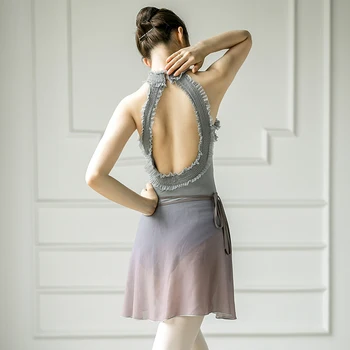 2020 Naujas Adultos Tutu Dancewear Moterų Amerikos Drabužių Nėrinių Baleto Leotard Ballerina Drabužius Backless Gimnastika Leotard