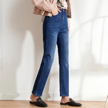 LEIJIJEANS 2020 m. rudenį bule Didelio dydžio 5XL 6XL moterų džinsus aukšto juosmens slim straight džinsus klasikinis visiškai atsitiktinis moterų džinsus 9207