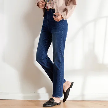 LEIJIJEANS 2020 m. rudenį bule Didelio dydžio 5XL 6XL moterų džinsus aukšto juosmens slim straight džinsus klasikinis visiškai atsitiktinis moterų džinsus 9207
