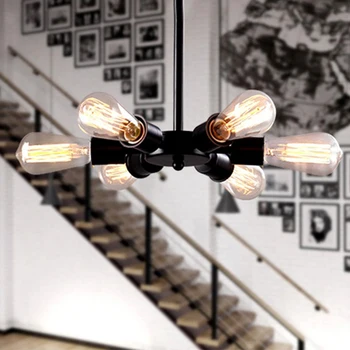 American Loft Stiliaus Geležies Meno Droplight Edison Pramonės Derliaus Pakabukas Šviesos Armatūra Gyvenimo Valgomasis Kabo Lempa