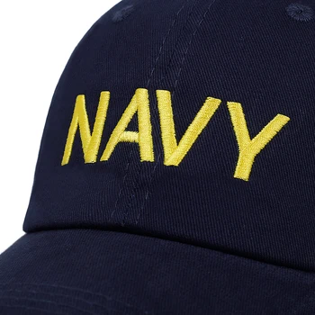 Naujas karinio jūrų LAIVYNO aukso išsiuvinėti beisbolas bžūp Stilingas, medvilnė saulės, skrybėlę, koreguojama, hip-hop lauko sporto ir laisvalaikio kepurės golfo tėtis skrybėlės