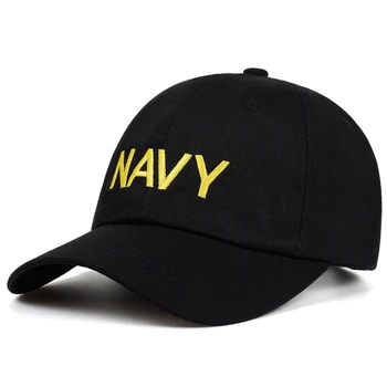 Naujas karinio jūrų LAIVYNO aukso išsiuvinėti beisbolas bžūp Stilingas, medvilnė saulės, skrybėlę, koreguojama, hip-hop lauko sporto ir laisvalaikio kepurės golfo tėtis skrybėlės