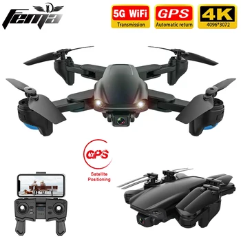 FEMA SG701/ SG701S RC GPS Drone su 5G WiFi FPV 4K Dual HD Optinis Srautas, Sulankstomas Quadcopter Mini Dron PK E520S SG907