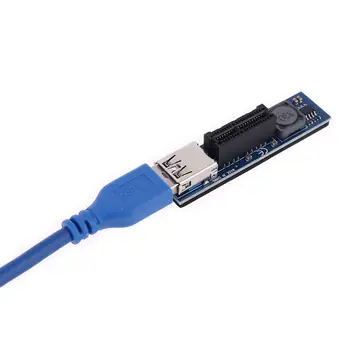 2021 Nauja PCI-E Riser Mini PCIE PCI-E X1 Išplėtimo Port SATA Adapteris Plėtros Kortelę