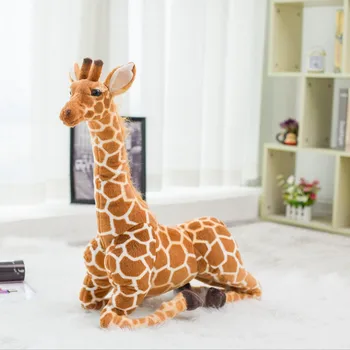 Aukštos Kokybės 140cm Modeliavimas Žirafa Pliušiniai Žaislai Mielas iškamša Minkštas Žirafa Lėlės Gimtadienio Dovana Vaikams Žaislas