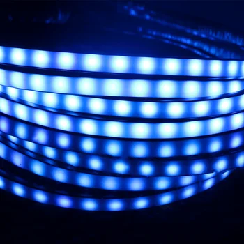 FORAUTO 4x 8 Spalvos Automobilio Dugno Atmosfera Lempa Auto LED Juostelės Neoninės Šviesos Muzika Aktyvi Garso Valdymo Underbody Dekoratyvinės Šviesos
