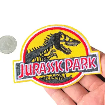 Laiškas Jurassic Park Ranger Filmą Cosplay Taktinis Išsiuvinėti Geležies Pleistras