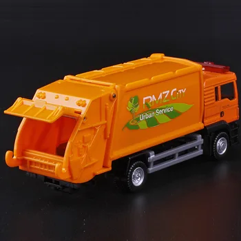Mastelis 1:64 šiukšliavežis sanitarijos sunkvežimis automobilio modelį lydinio žaislas automobilis vaikams