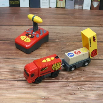 Elektros Žaisliniai Traukiniai Vaikams RC Elektrinis, Magnetinis Vežimo Traukiniu Su Garso ir Šviesos Express Sunkvežimių TINKA Medinių Geležinkelio Vaikams