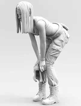 1/20 šiuolaikinės mergina stovėti vasaros Dervos pav Modelis rinkiniai Miniatiūriniai gk Unassembly Unpainted