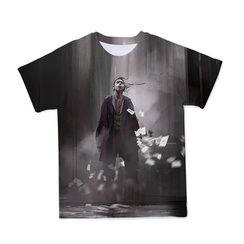 Vasaros Naują 3D Klounas vyriški Character marškinėliai Drabužių Negraži Grimace Laisvi Ir Kvėpuojantis T-shirt Didelio Dydžio 110-6XL(Pritaikomas)