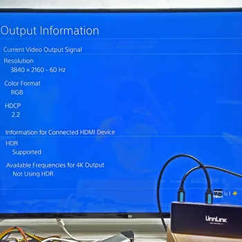 Unnlink HDMI suderinamus Jungiklis 7X1 HDMI 2.0 UHD4K@60Hz HDCP 2.2 HDR 7 In 1 su IR Nuotolinio valdymo Smart TV MI Box3 PS4 Projektorius