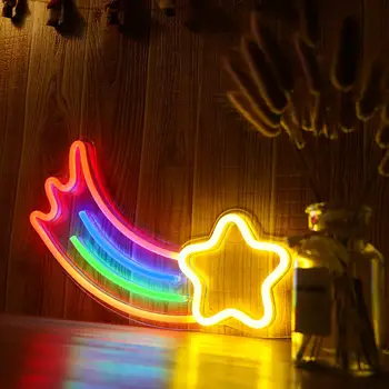 Dekoratyvinis LED Rainbow Formos Neoninis Ženklas, Šviesos, Sienų Dekoras Meno Neoninis Ženklas Namų Puošybai Miegamasis Kalėdų Valentine 's Day Party