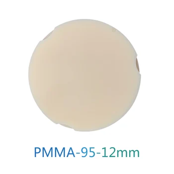 Protesis Dantų PMMA Diskai Dantų PMMA Tuščią Suderinama 95*12mm C1/C2/C3/C4/D2/D3/D4 Aišku, D Formos Pmma Diskai