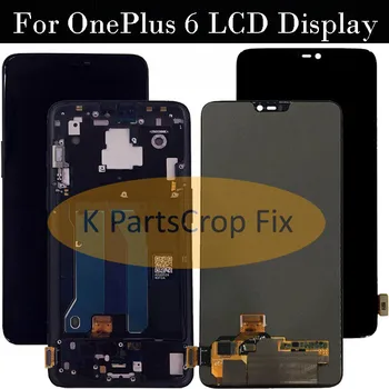 Patikrintas 6.28 colių AMOLED už Oneplus 6 LCD Ekranas Jutiklinis Ekranas skaitmeninis keitiklis komplektuojami su rėmo vienas plius 6 lcd