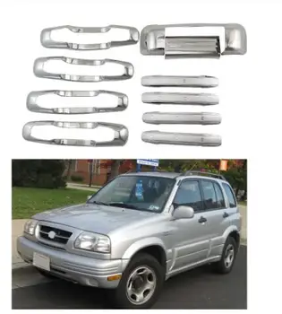 Už Suzuki Vitara Grande Eskudas 2.0 1998-2005 M., Automobilių durų rankena dubenį Apima ABS Chrome Priedai Lipdukai Automobilio Stilius 10vnt