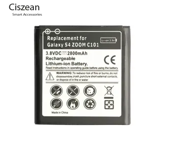 Ciszean 1x 2800mAh B740AC/K/E/U Pakeitimo Li-ion Baterija Samsung Galaxy S4 Zoom C 101 C1010 C105A C105 NXF1 NX3000 i939D