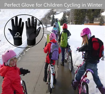 Nauja Vaikų Šiltas Touchscreen, Žiemos Pirštines, skirtas Vaikų, Jaunimo Berniukų, Mergaičių Veikia Mokyklos Vandeniui Vėjo Dviračiu