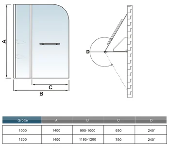 Lankstymo vonios ekranai su stiklo lentynos, lentynų ir rankšluosčių džiovykla (profilio flip-flop)