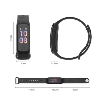 BEESCLOVER Smart Apyrankę OLED ekranas Fitness Tracker Kraujo Spaudimas, Širdies ritmo Monitorius Apyrankės, skirta 