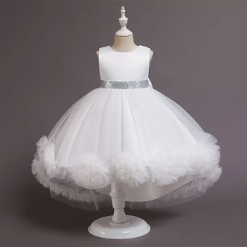 2021 Paauglių Bridesmaid, Suknelės Mergina Kostiumas Gėlių Prom Vakarą Princesė Dress Vaikų Kamuolys Suknelė Šalis Vestuvių Suknelė 8 12 Y