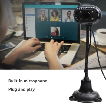H3 Nauja HD Kamera, PC Skaitmeninė USB Kamera Vaizdo Įrašymas su Mikrofonu Atnaujinti