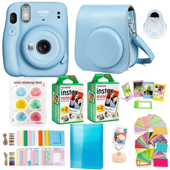 Fujifilm Instax Mini 11 Momentinį Fotoaparatą Bundle Rinkinys su Polaroid Mini Filmas, Knyga Fotoaparato Dirželis per Petį Krepšys Lipdukai Priedai