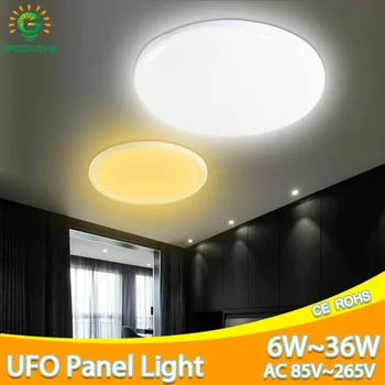 LED Lubų Šviesos 36W 24W 18W 13W 9W 6W AC 85-265V lubų šviesos diodų (LED) Skydelį Lempos Paviršių, Modernios led Lempos kambarį žibintai