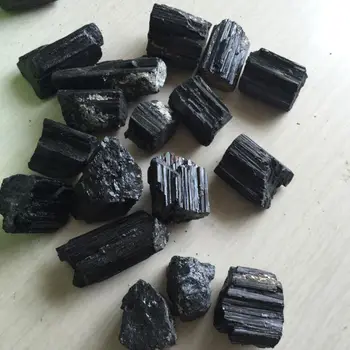 3pcs Žalias Juodas Turmalinas Mineralinių Pavyzdys Chakra Kristalai ir akmenys, Metafizinės oro valymo gydymo akmens 30-40mm