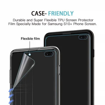 100vnt 3D Pilnas draudimas Screen Protector For Samsung Galaxy S10 S10E S10Plus Ultra Plonas Minkštas PET Anti Nulio Apsauginės Plėvelės
