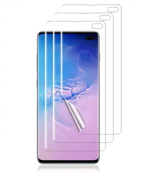 100vnt 3D Pilnas draudimas Screen Protector For Samsung Galaxy S10 S10E S10Plus Ultra Plonas Minkštas PET Anti Nulio Apsauginės Plėvelės