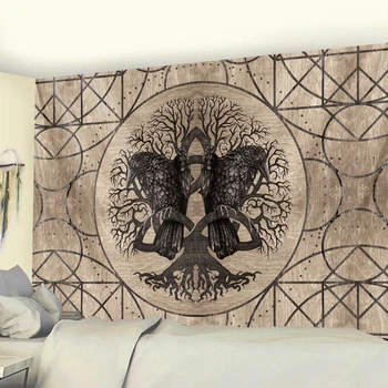 Paslaptingas simbolis namo apdaila gobelenas Mandala psichodelinio scenos sienos gobelenas Bohemijos dekoratyvinis paklode sofos antklodė