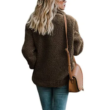 2020autumn žiemą šiltų drabužių Moteriška striukė pliušinis kailis dirbtinis purus fleece10 spalva pasirinktinai plius dydžių-5XL striukė moterims