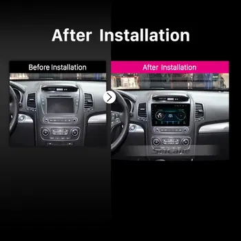 Seicane GPS Automobilio Multimedijos Grotuvo Hyundai Sorento 2013-Android 8.1 HD Touchscreen 9 colių 