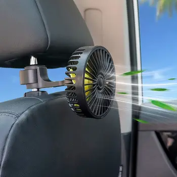 Automobilį Atgal Galinės Sėdynės atrama galvai 3 Greičio USB Ventiliatorius Oro Aušinimo Ventiliatorius VISUREIGIS Sunkvežimių Auto L4MD