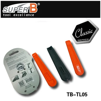 3 VNT Super B TB-TL05 Didelio Stiprumo ABS Plastiko Dviračių Padangų Svirtis Rinkiniai, Dviračių padangos svirčių komplektas, Dviračių Remonto Įrankiai