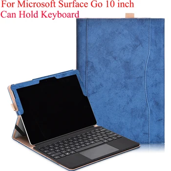 Verslo Stovėti Atveju Microsoft Surface Eiti, 10 colių Nešiojamas Padengti Gali Turėti Klaviatūros Apsauginį kiautą Fundas su Pinigais Kišenėje