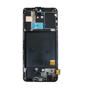 LCD Ekranas Samsung Galaxy A40 A405 SM-A405FN/DS A405F A405FM LCD Ekranas Jutiklinis skydelis skaitmeninis keitiklis su rėmo Surinkimas