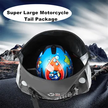Naujas 50L Vandeniui Motociklo Uodega Krepšiai galinės Sėdynės Maišų Rinkinį Kelionės Krepšys Motociklą, Motorolerį Sporto Bagažo Galinės Sėdynės Rider Krepšys Pack
