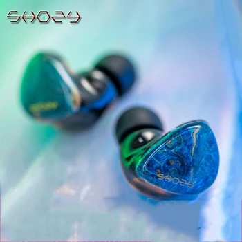 Shozy juodoji skylė, Nuimamas Audio 3.5 mm 0.78 mm 2pin aukso ir mėlynos Kabelis laisvų rankų įranga stebėti laidinio ausinės ausyje Dinaminių ausinių