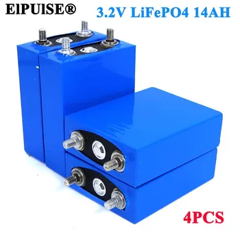 4pcs ElPUlSE 3.2 V 14Ah baterija fosfato (LiFePO4 14000mAh už 4S 12V 24V Motociklo, Automobilio variklio baterijų keitimo Nikelio