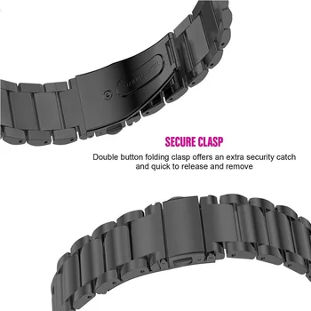 Nerūdijančio Plieno Dirželis Fitbit Versa 3 Smart Watch Band Metalo Riešo Apyrankę Correa Už Fitbit Prasme / Versa3 Aksesuaras Dirželiai