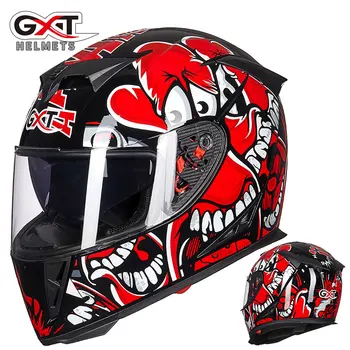 Vėliau GXT-358 visą veidą motociklo šalmas šalmas vyrų lenktynių capacete kasko motokroso cascos