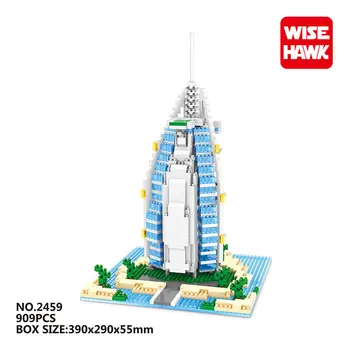Wisehawk Micro Blokų Pasaulio Architektūros Kinijos Fabrikas Londono Tiltas, Plastikinė Statybinės Plytos 