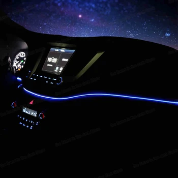 Lsrtw2017 LED Automobilio prietaisų Skydelyje Atmosfera Šviesos Lempos Juostelės Slenkstukai Hyundai Tucson 2016 2017 2018 Optikos Reikmenys