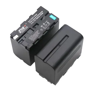 2vnt NP-F970 Įkrovimo Baterija (akumuliatorius 7900mAh Fotoaparato Baterijas SONY MC1500C 190P 198P F950 MC1000C TR516 TR555