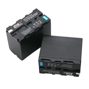 2vnt NP-F970 Įkrovimo Baterija (akumuliatorius 7900mAh Fotoaparato Baterijas SONY MC1500C 190P 198P F950 MC1000C TR516 TR555
