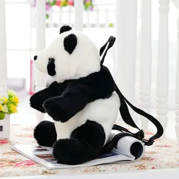 Millffy Mielas 1pc 35*22cm Animacinių filmų Panda Bear Gyvūnų Pliušinis Kuprinė Lėlės Sackpack Peties Maišas, Kuprinė Berniukui, Mergina Žaislas Dovanos