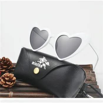 Mincl/ Širdies Akiniai nuo saulės Moterims prekės ženklo dizaineris Katė Saulės Akiniai Retro Meilė Širdies Formos Akiniai Ponios Šalies UV400 akiniai FML